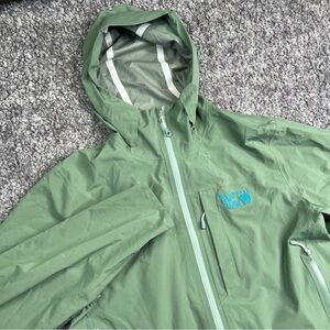Mountain Hardwear Stretch Ozonic Rain Jacket Men's Medium Green